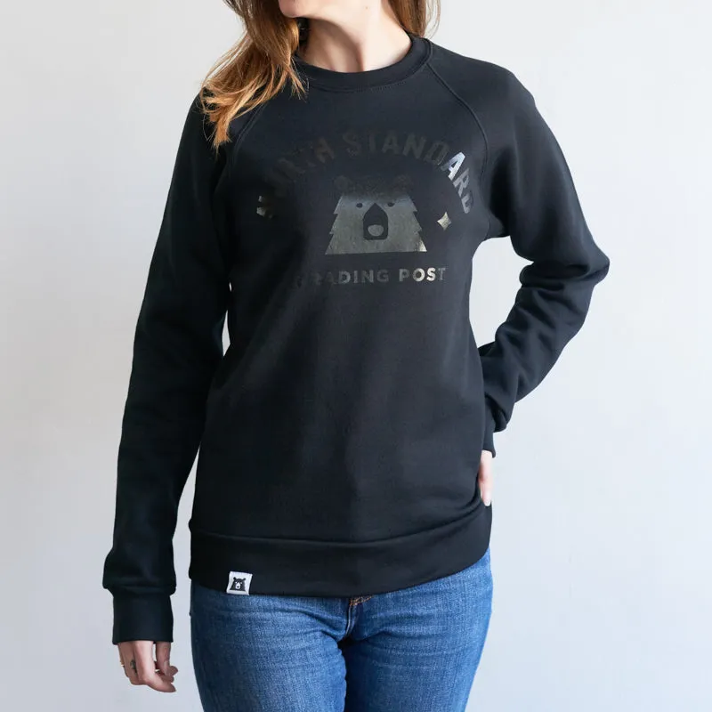 Varsity Crew Sweatshirt - Black with Black sold by North Standard Trading Post