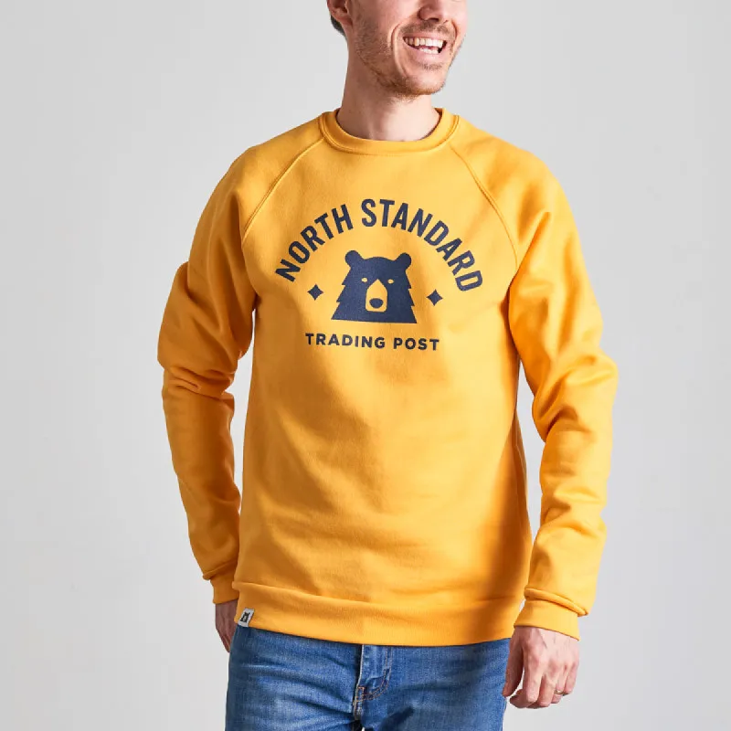 Varsity Crew Sweatshirt - Golden Yellow with Navy sold by North Standard Trading Post