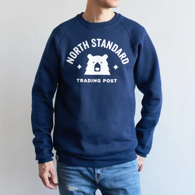 Varsity Crew Sweatshirt - Navy with White sold by North Standard Trading Post