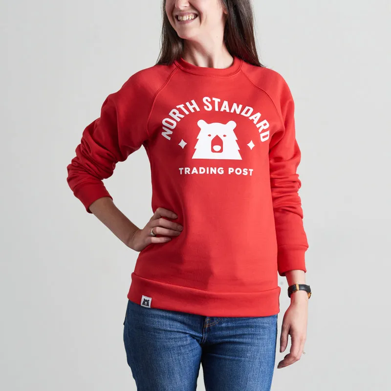 Varsity Crew Sweatshirt - Red with White sold by North Standard Trading Post