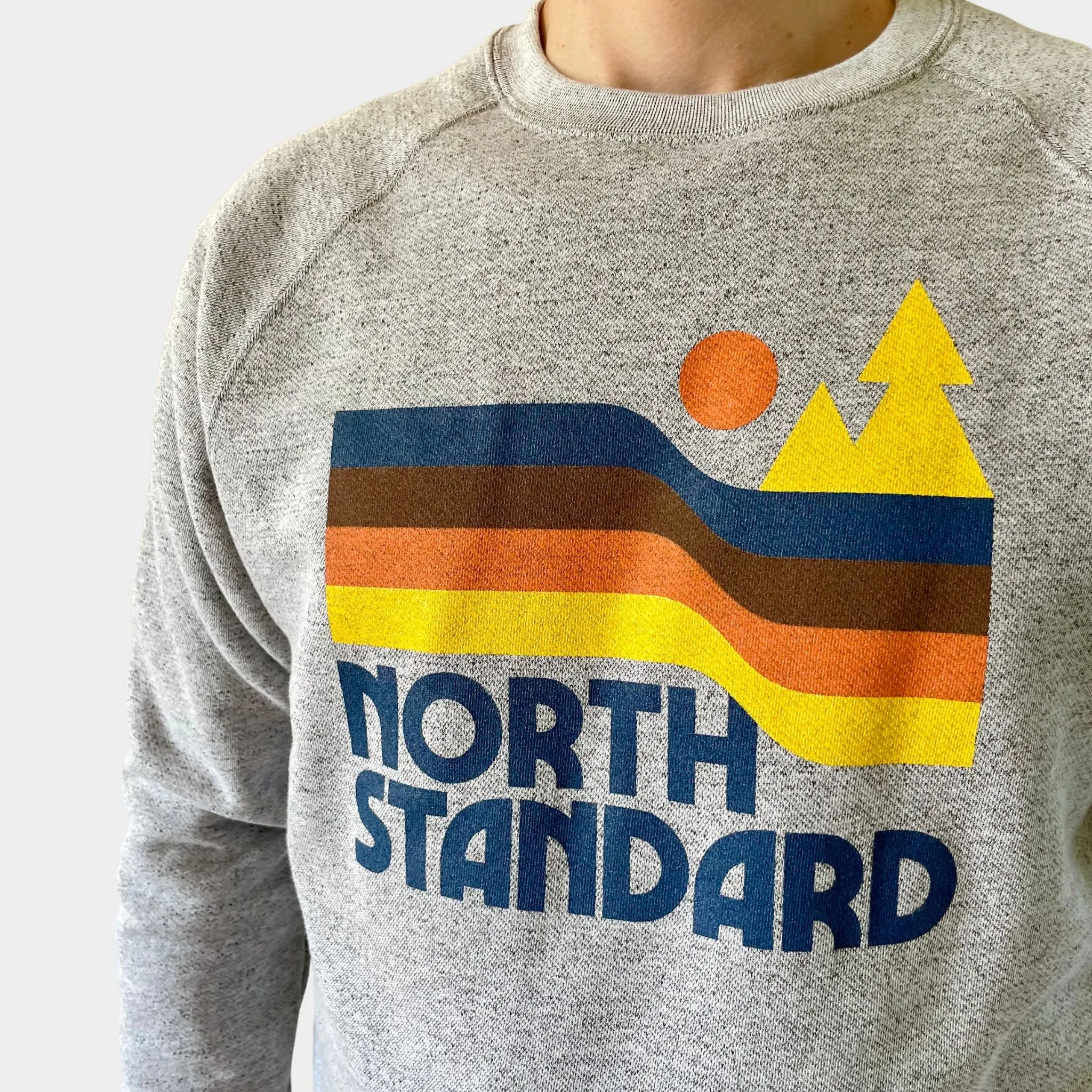 Waves Crew Sweatshirt - Ash Marl sold by North Standard Trading Post product image thumbnail 2