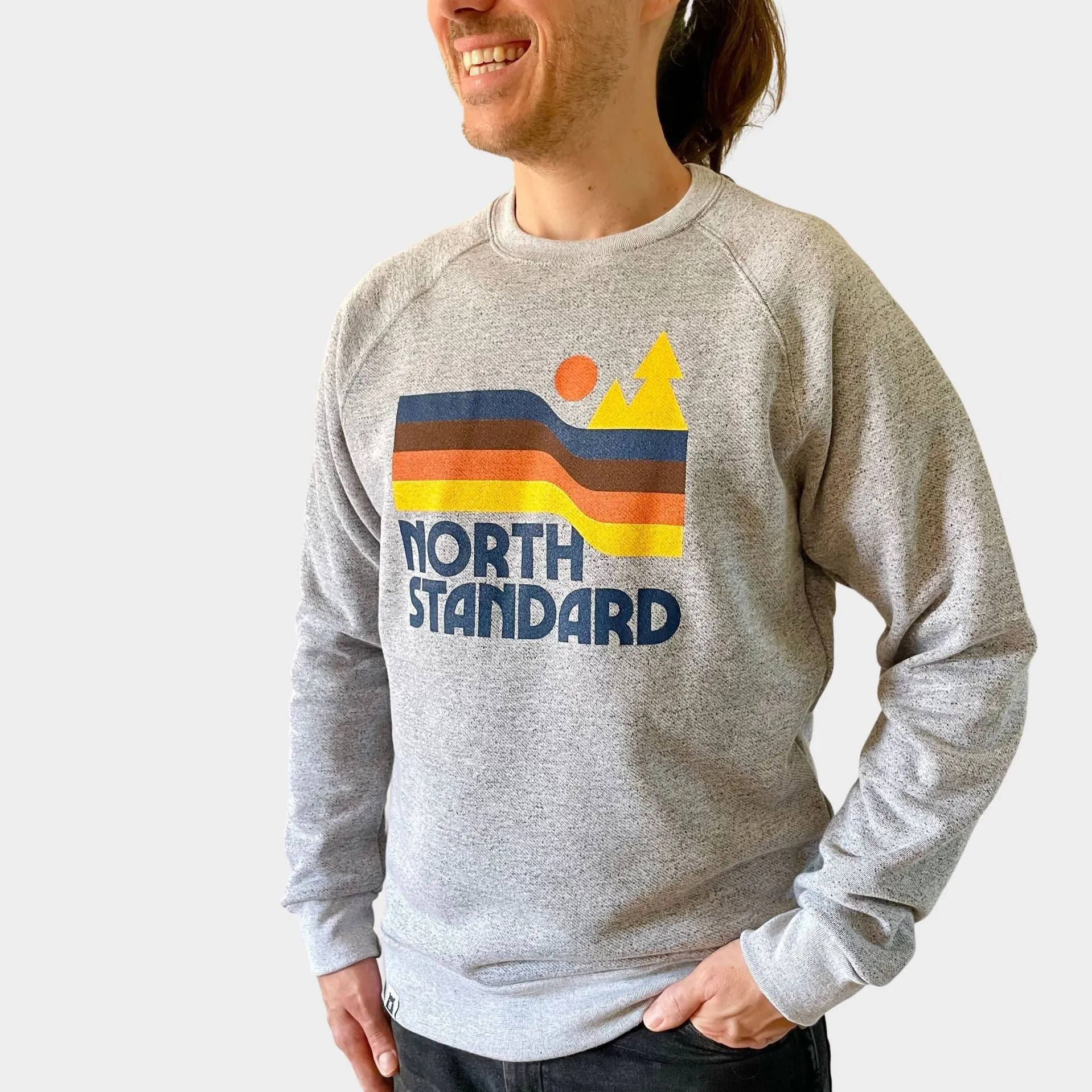 Waves Crew Sweatshirt - Ash Marl sold by North Standard Trading Post