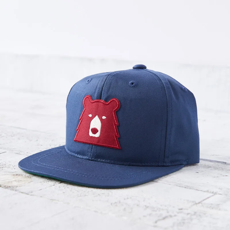 Youth Snapback - Navy with Red Bear sold by North Standard Trading Post