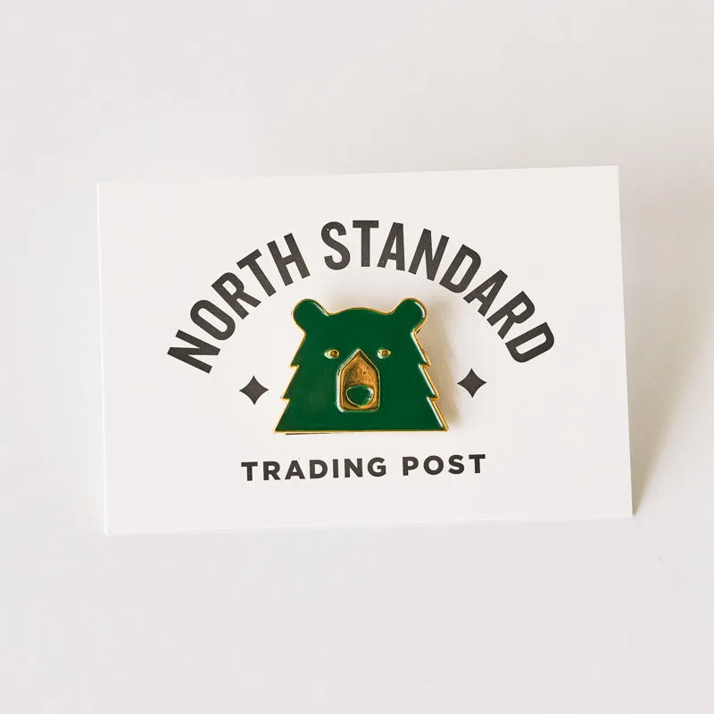 Enamel Pin - Spruce/Gold Bear sold by North Standard Trading Post product image thumbnail 2