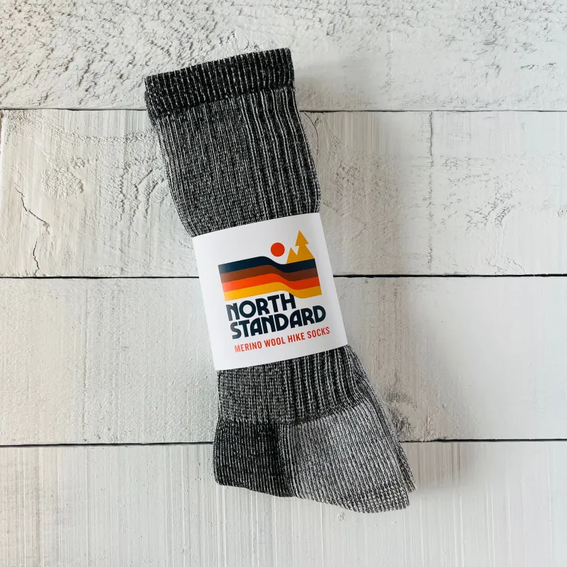 Merino Wool Hike Socks - Grey sold by North Standard Trading Post
