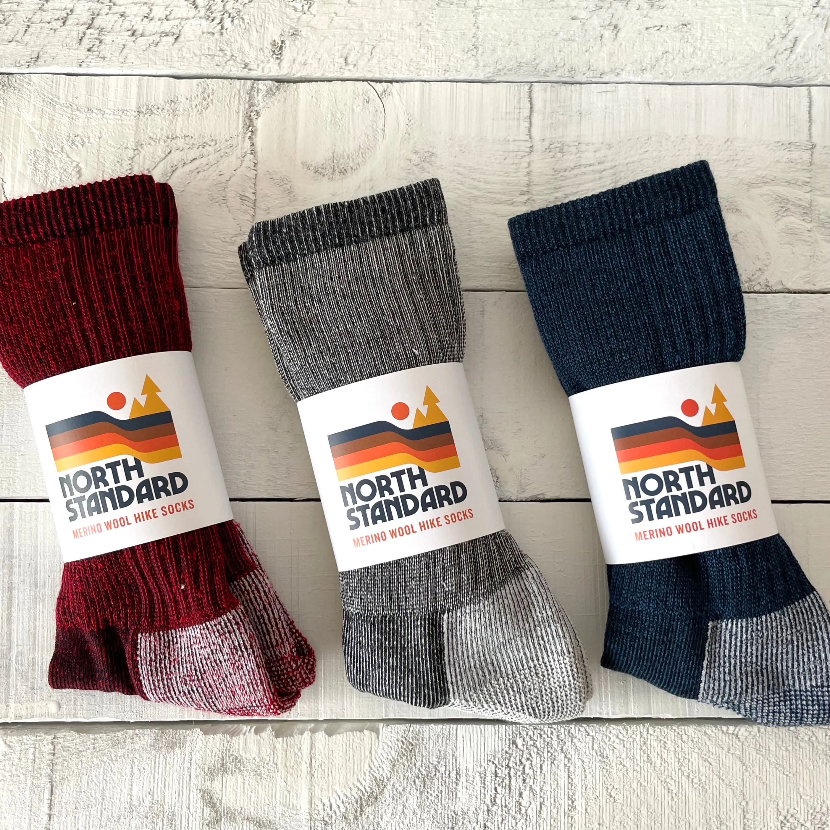 Merino Wool Hike Socks - Navy sold by North Standard Trading Post product image thumbnail 4
