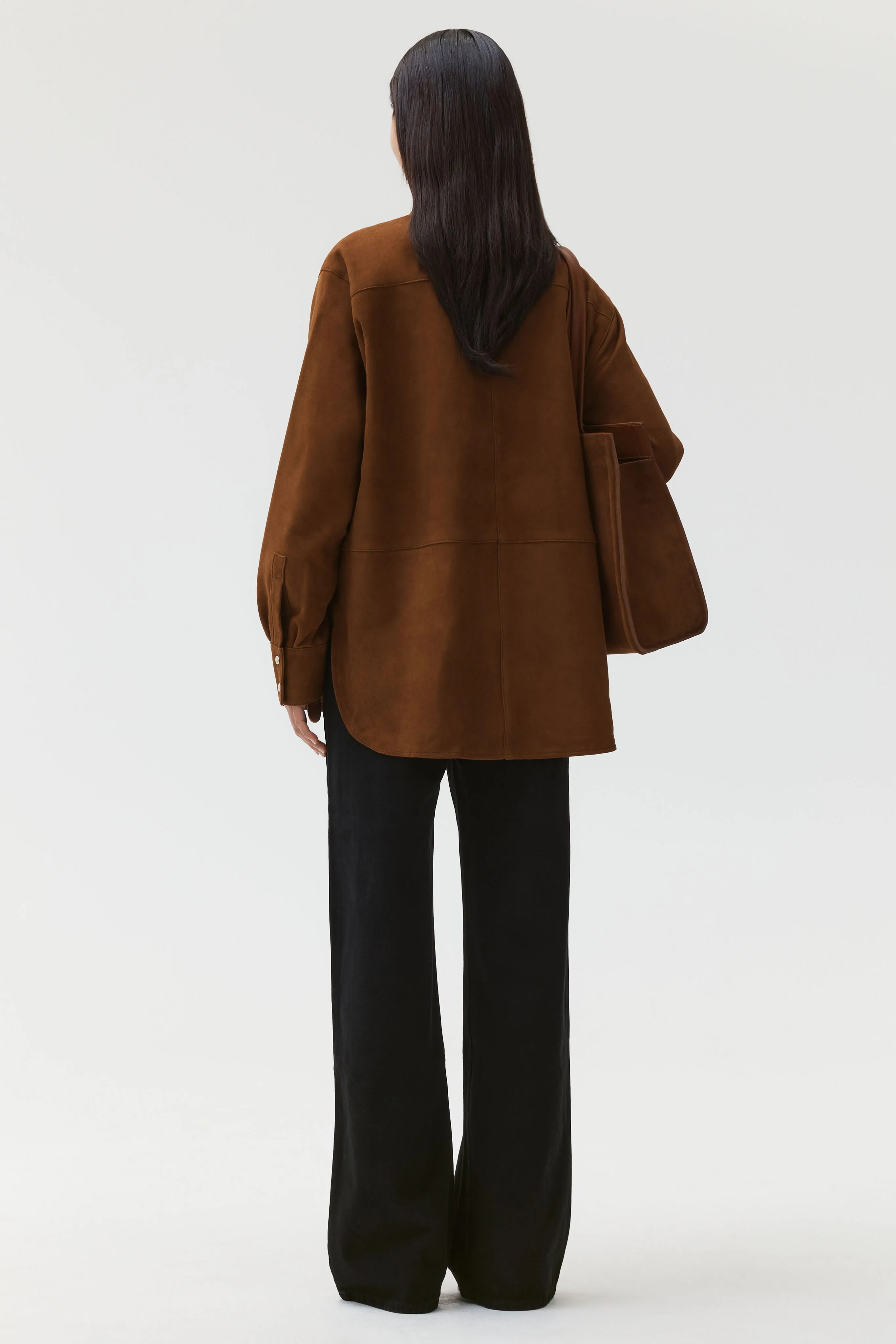Suede Deren Blouse in Walnut sold by Beaufille product image thumbnail 2