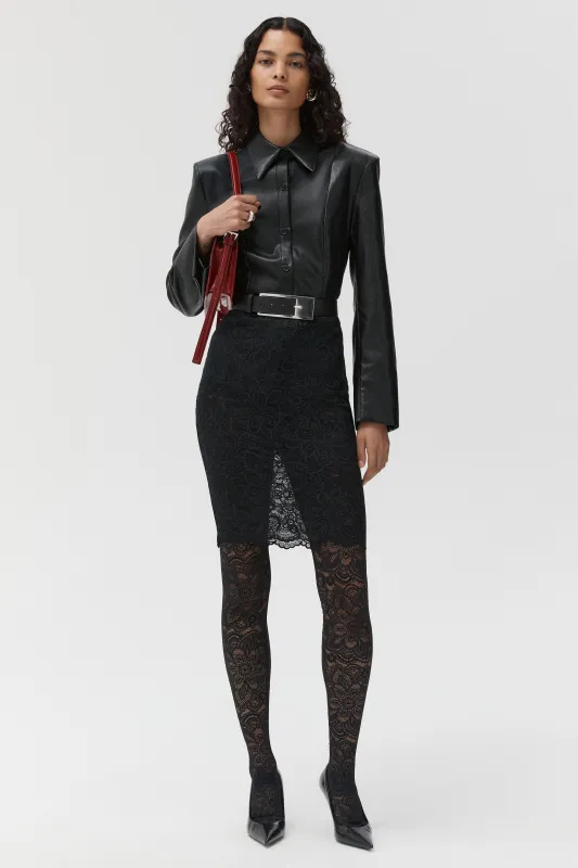 Jagger Blouse Vegan Cow Skin sold by Beaufille