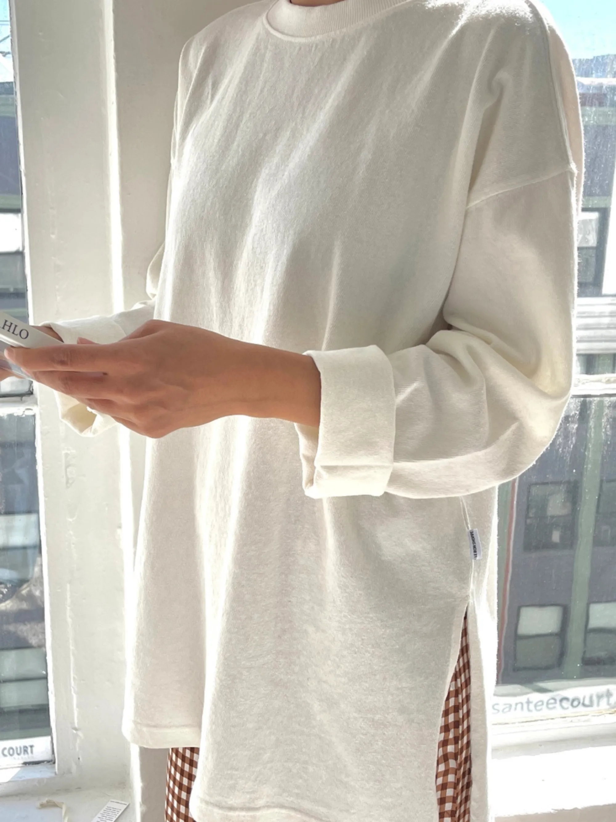 Sunday Tee | White Cotton sold by CoutuKitsch product image thumbnail 3