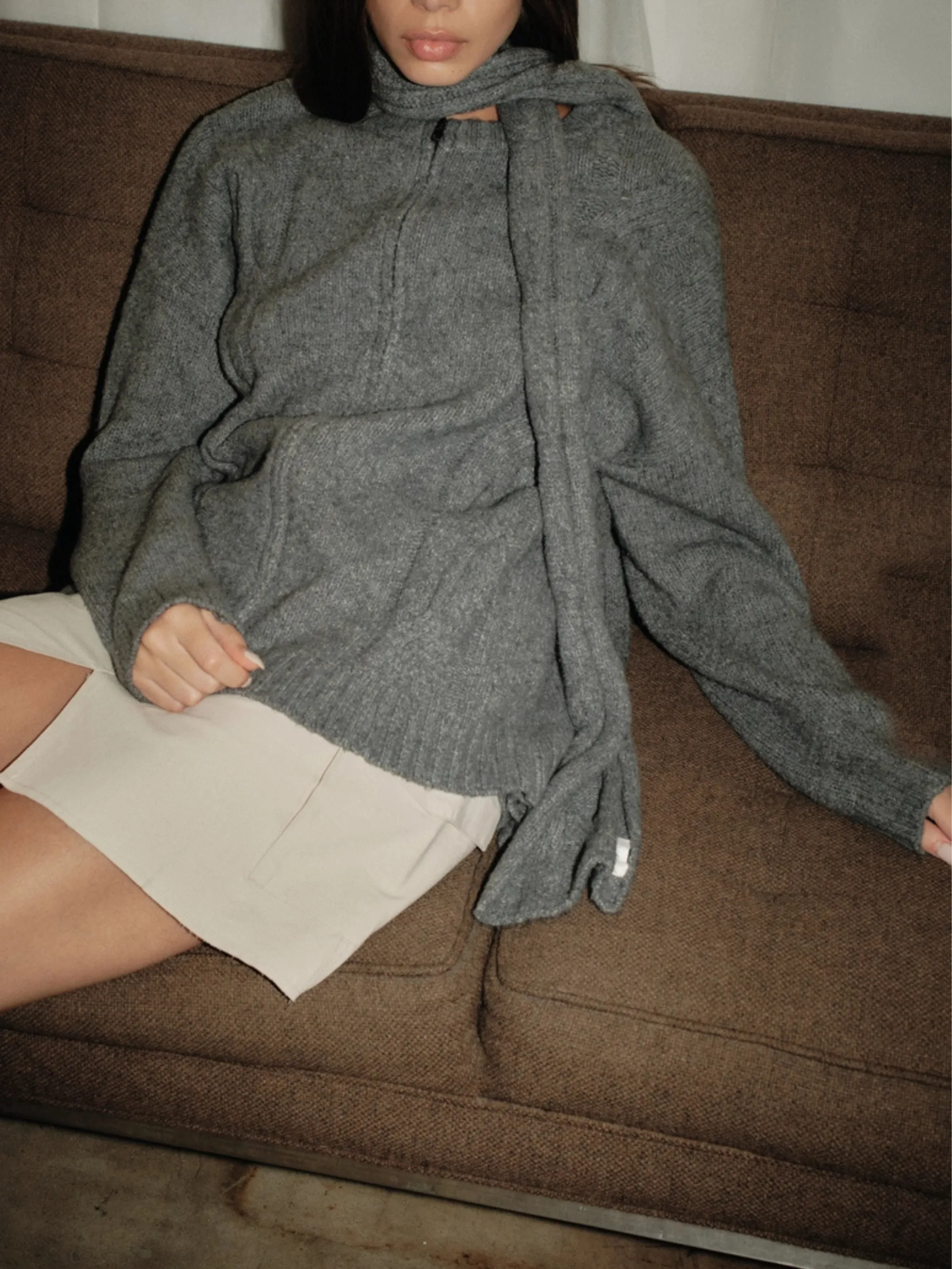 Gillian Cardigan | Heather Grey sold by CoutuKitsch product image thumbnail 3