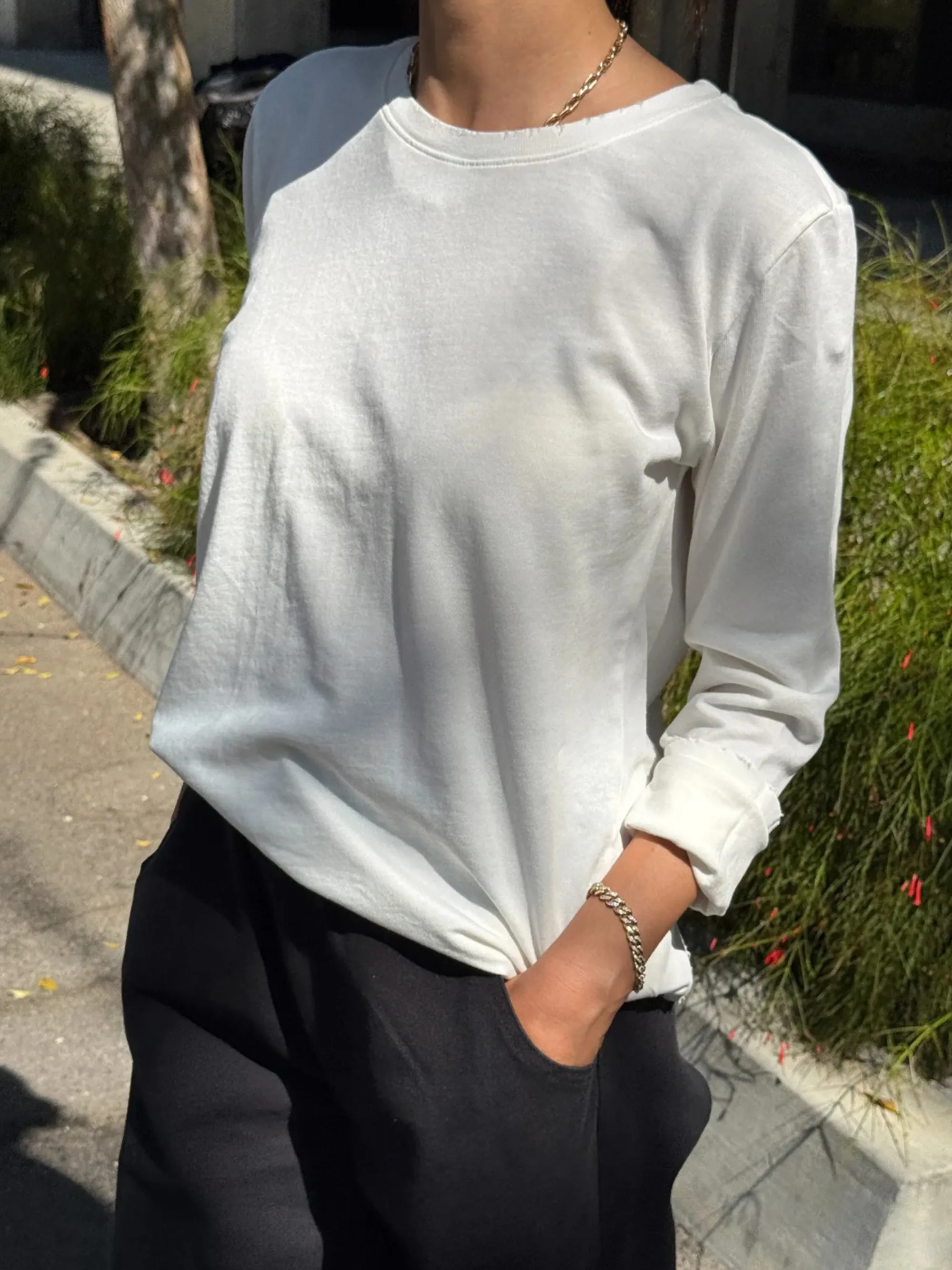 Everyday Long Sleeve | Vintage White sold by CoutuKitsch