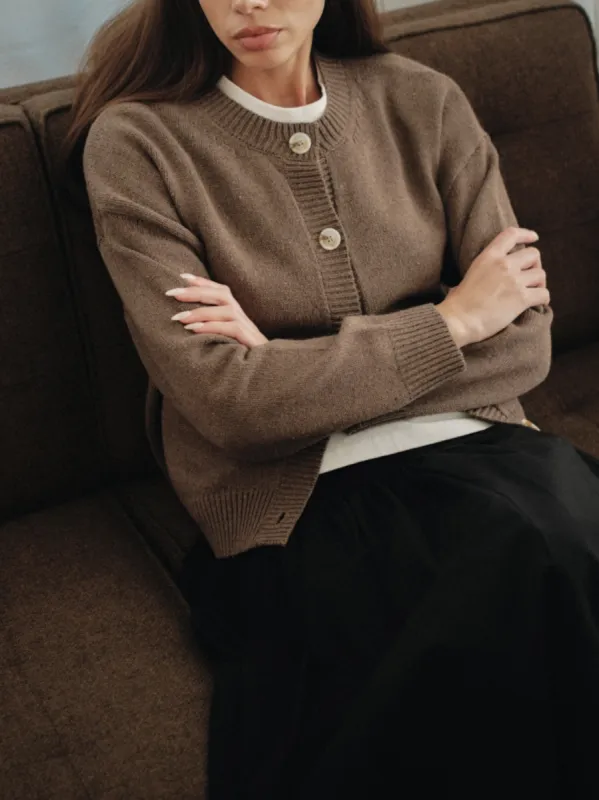 Lucy Cardigan | Mocha sold by CoutuKitsch