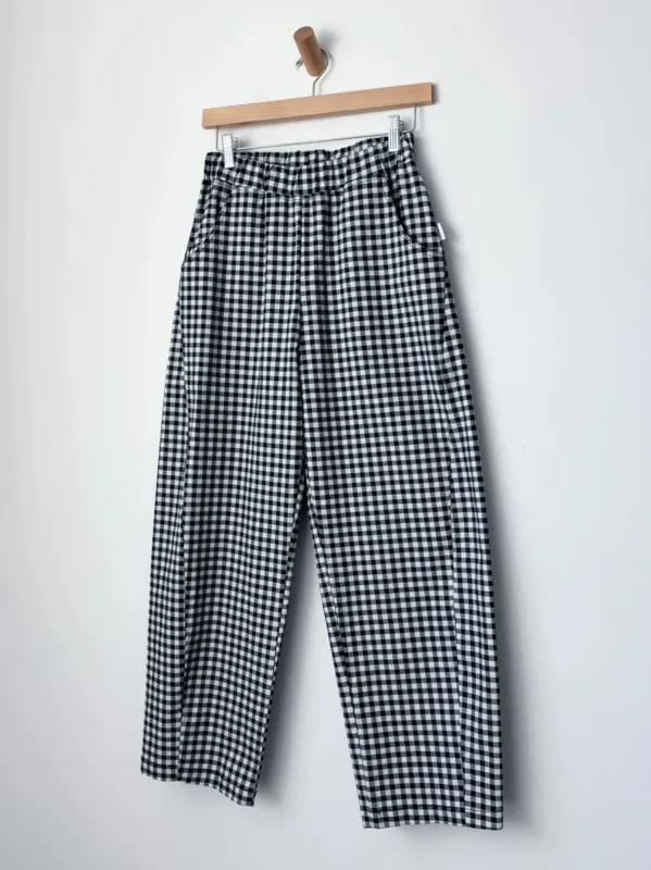 Gingham Arc Pants | Navy Gingham sold by CoutuKitsch