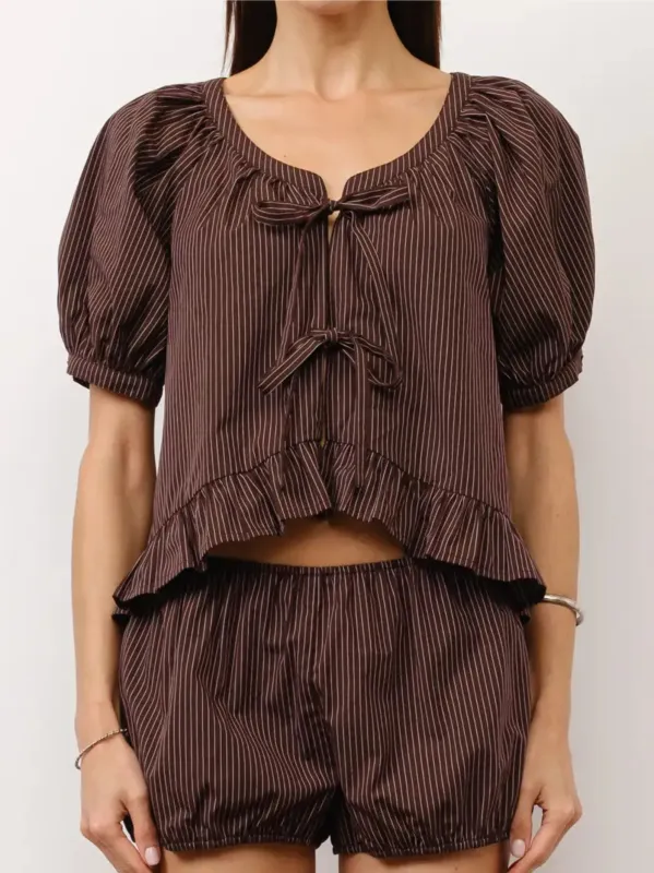 Iris Puff Sleeve Top sold by CoutuKitsch