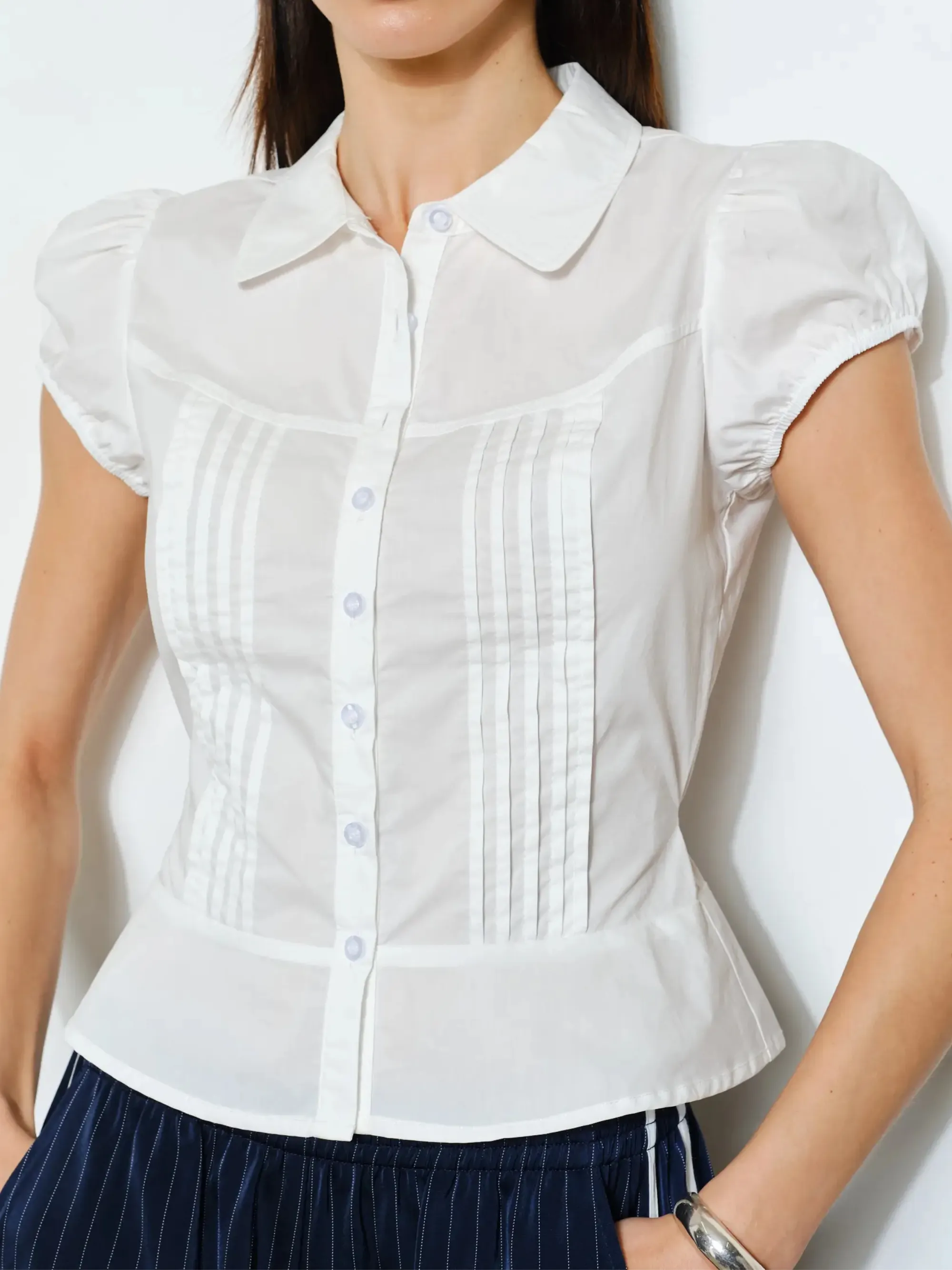 Maren Collared Top sold by CoutuKitsch