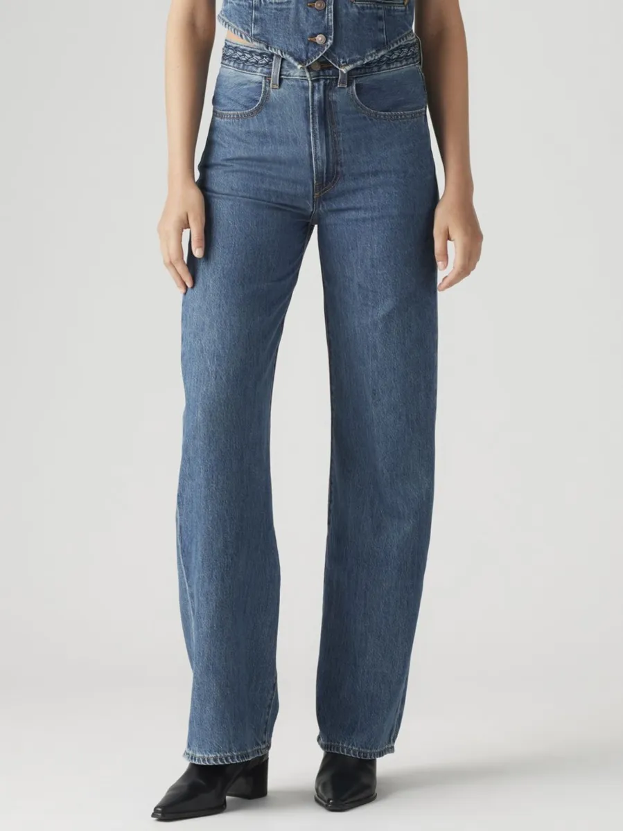 Ribcage Wide Leg Braided Jeans | Big Yikes sold by CoutuKitsch