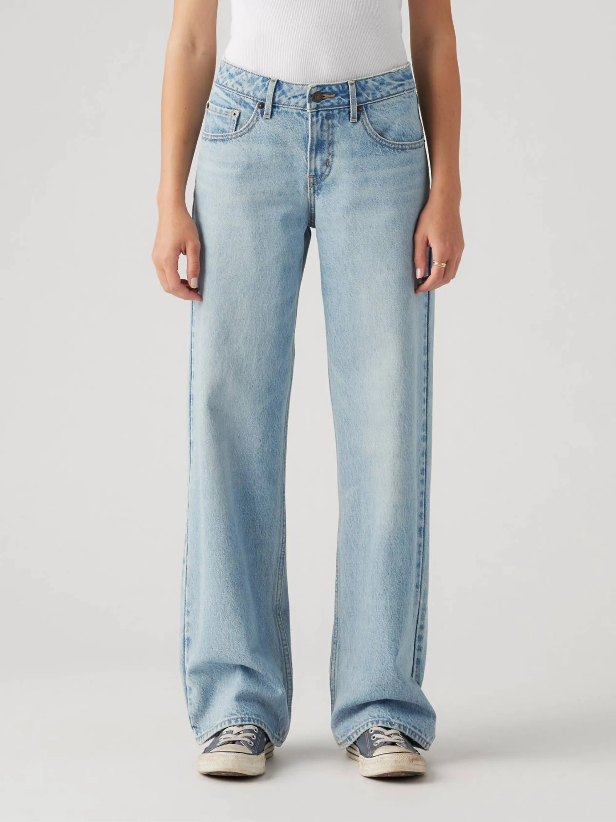 Low Loose Jeans | Blasted Stone Clean sold by CoutuKitsch