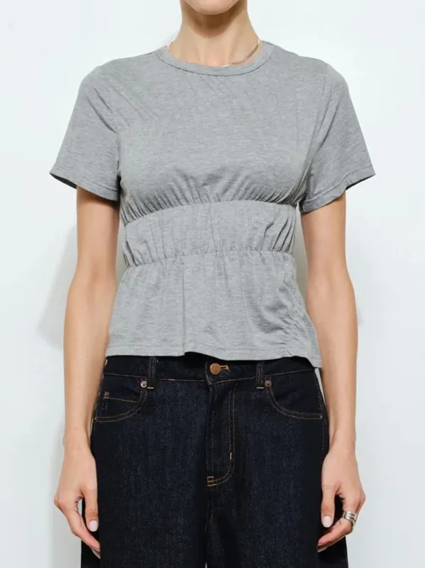 Noemi Ruched Tee sold by CoutuKitsch