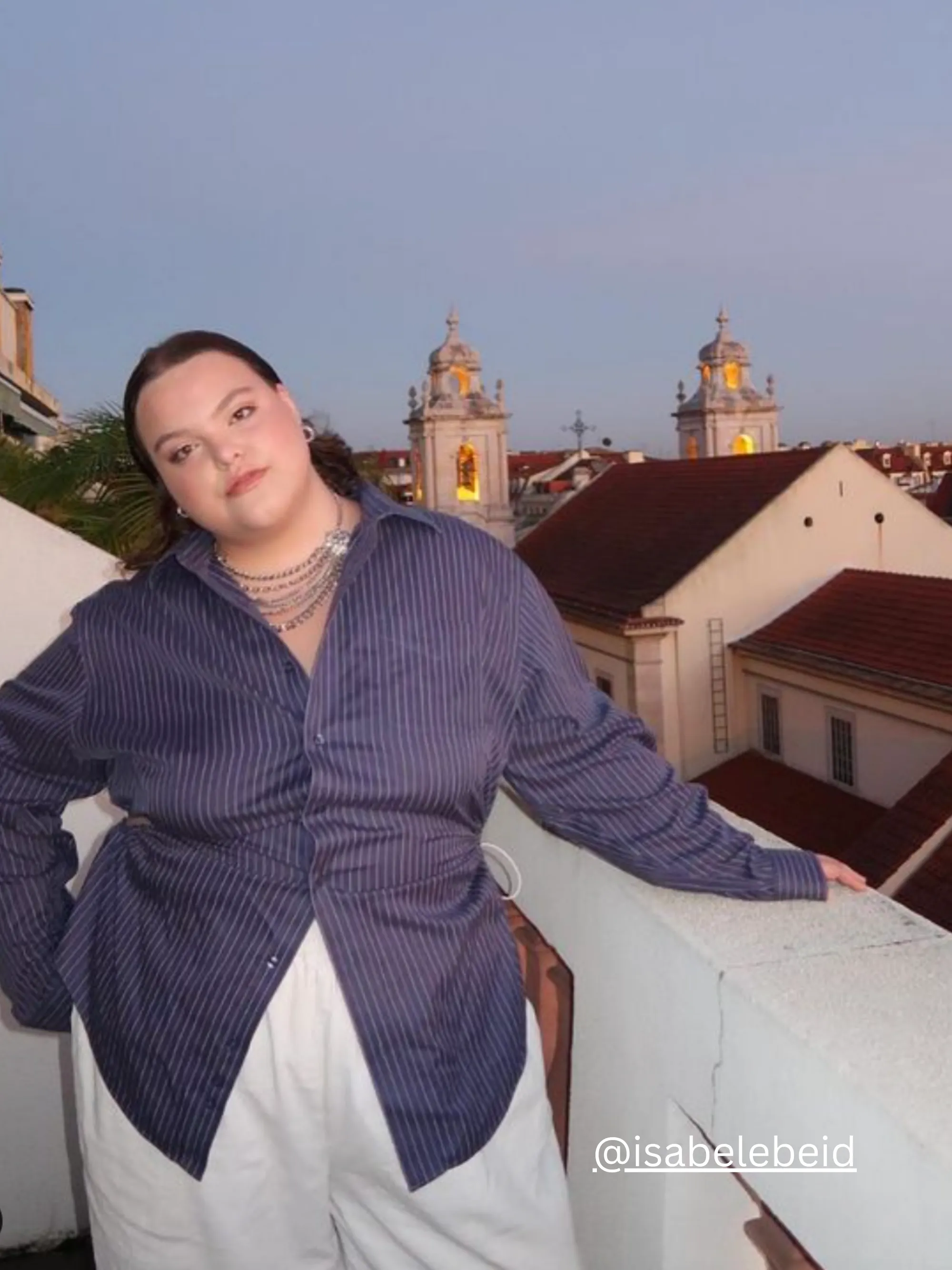 Bungee Shirt | Butter Houndstooth (M/L) sold by CoutuKitsch product image thumbnail 5