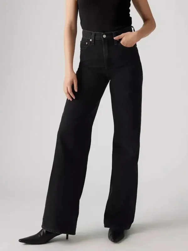 Ribcage Wide Leg Jeans | Rosie Posie sold by CoutuKitsch