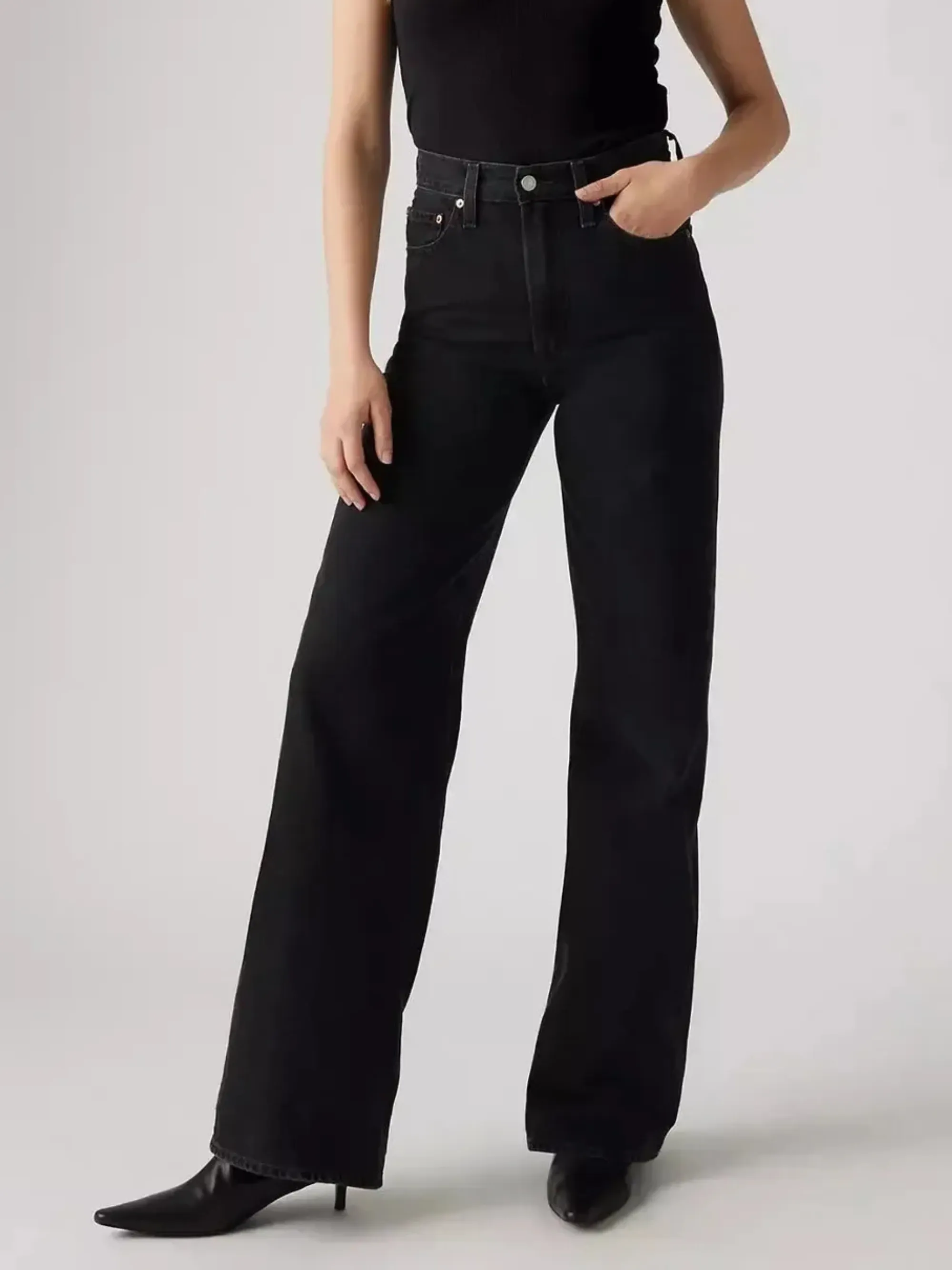 Ribcage Wide Leg Jeans | Rosie Posie sold by CoutuKitsch