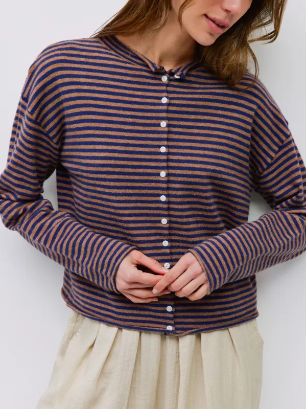 Elisa Cardigan | Brown Navy sold by CoutuKitsch