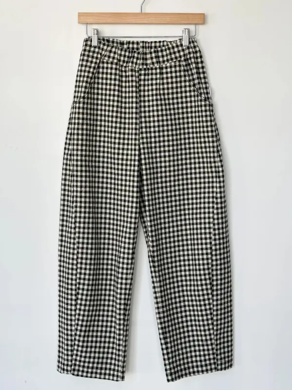 Gingham Arc Pants | Black Gingham sold by CoutuKitsch