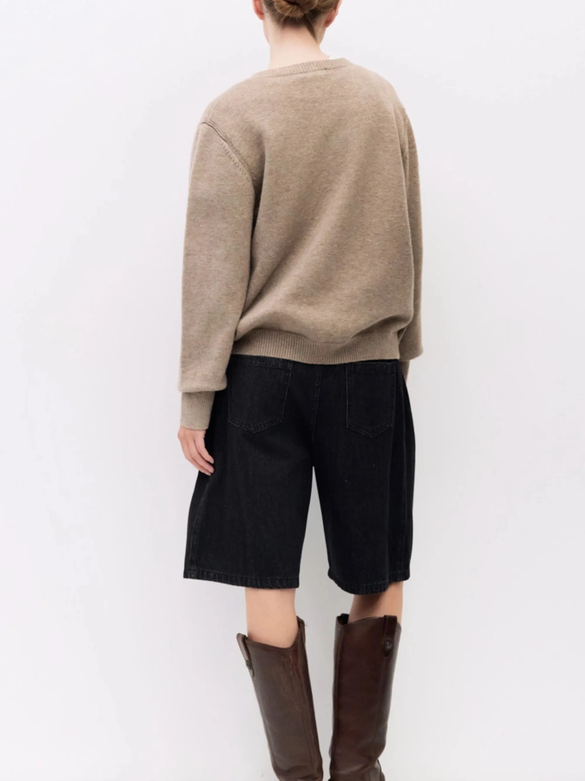 Conrad Sweater | Taupe sold by CoutuKitsch product image thumbnail 4