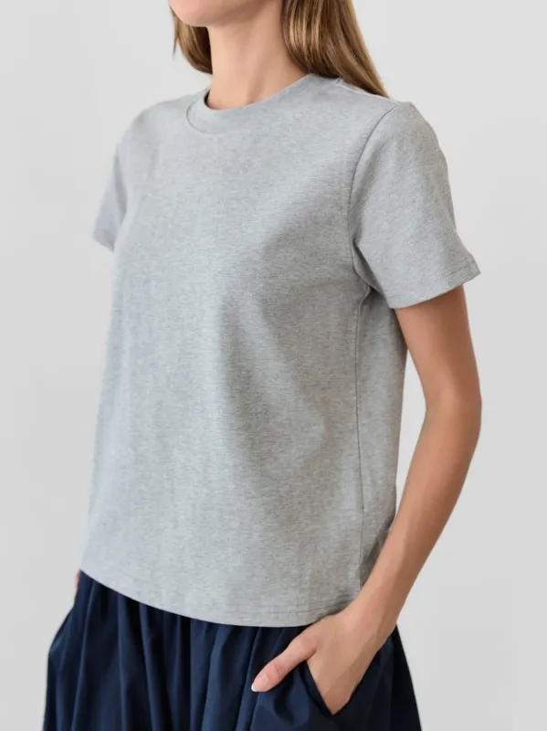 Lanie Long Top | Heather Grey sold by CoutuKitsch