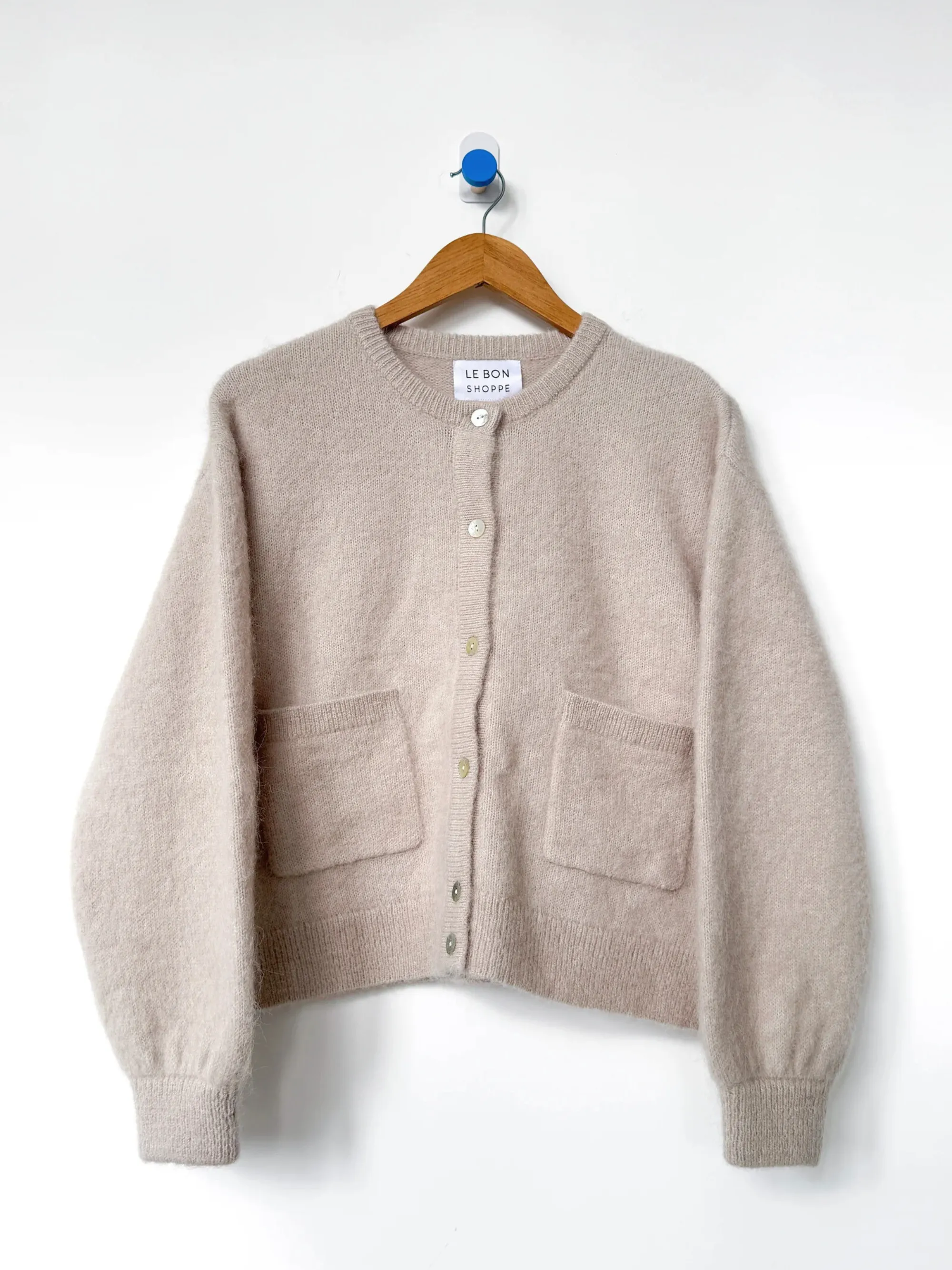Amélie Alpaca Cardigan | Smoke sold by CoutuKitsch