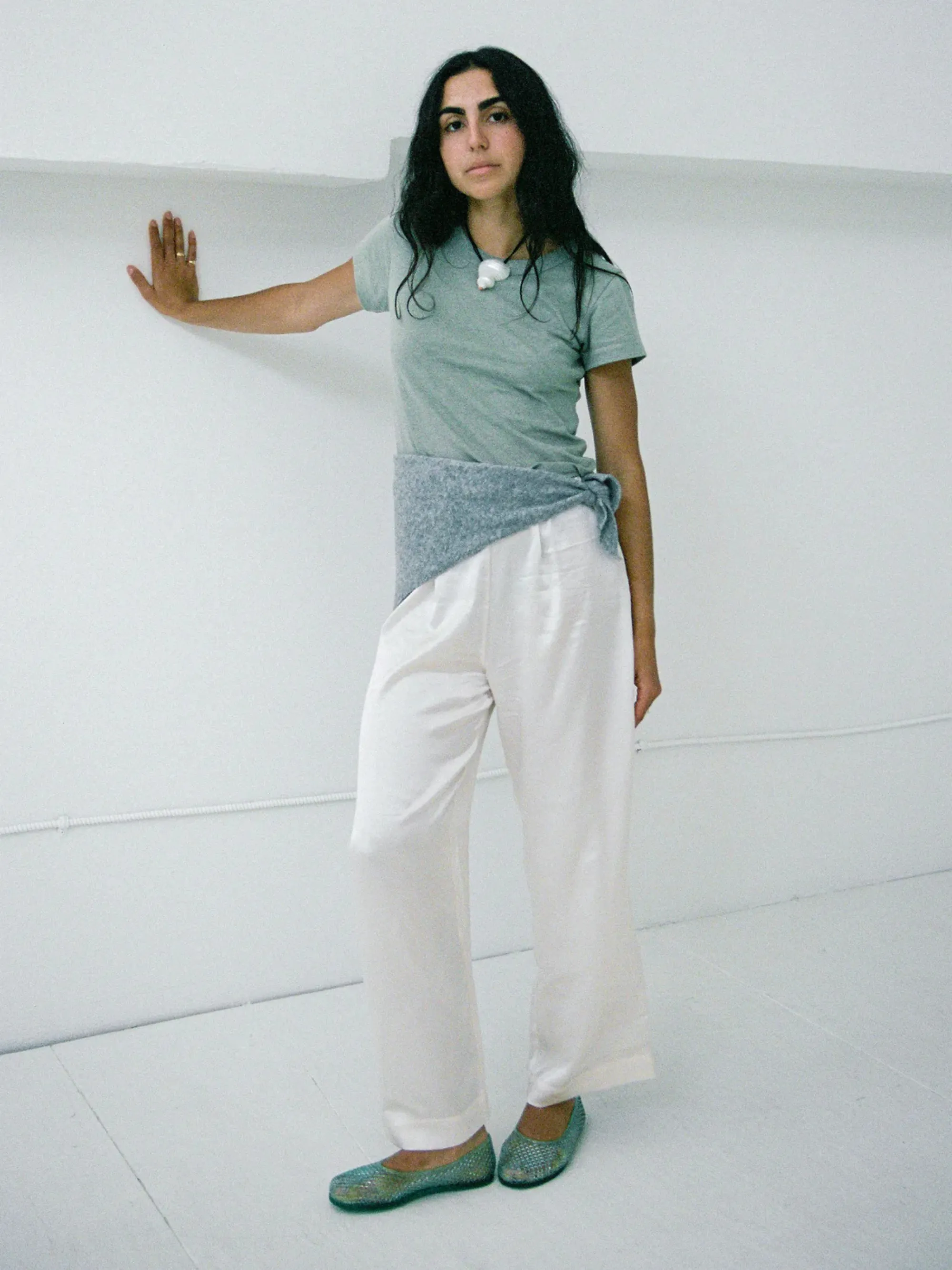 Hemp Mini Tee | Sage sold by CoutuKitsch product image thumbnail 2