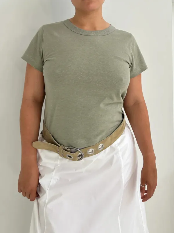 Hemp Mini Tee | Sage sold by CoutuKitsch