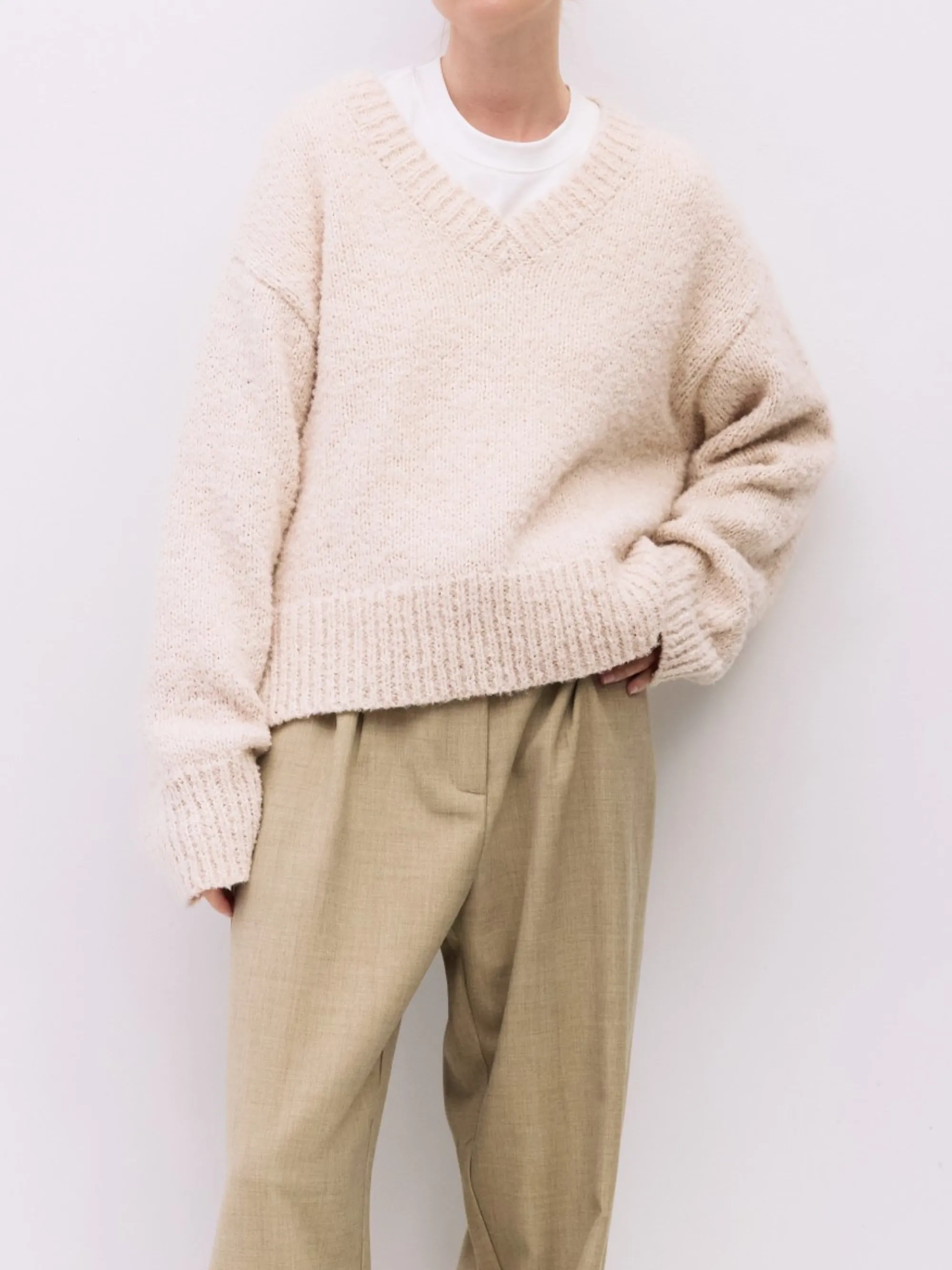 Glen Sweater | Cream sold by CoutuKitsch product image thumbnail 3