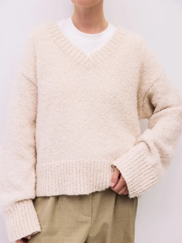 Glen Sweater | Cream sold by CoutuKitsch