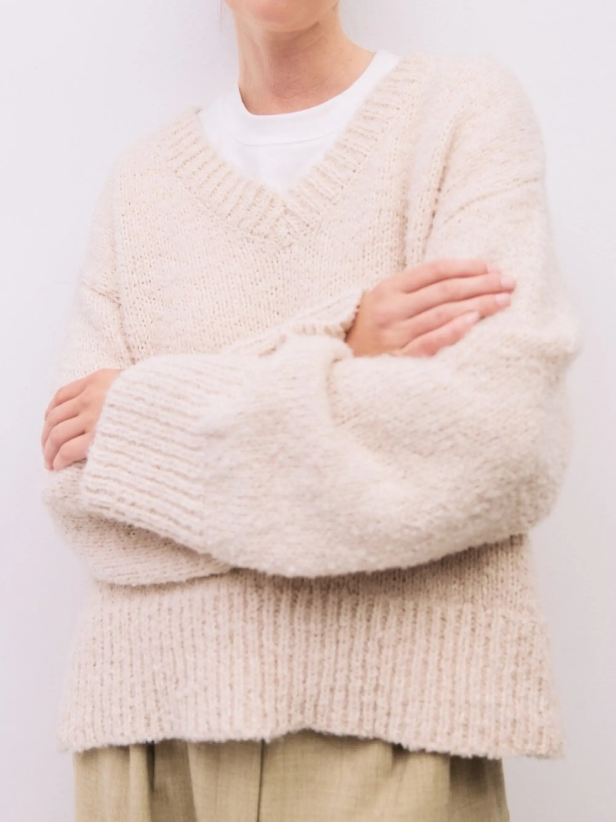 Glen Sweater | Cream sold by CoutuKitsch product image thumbnail 2