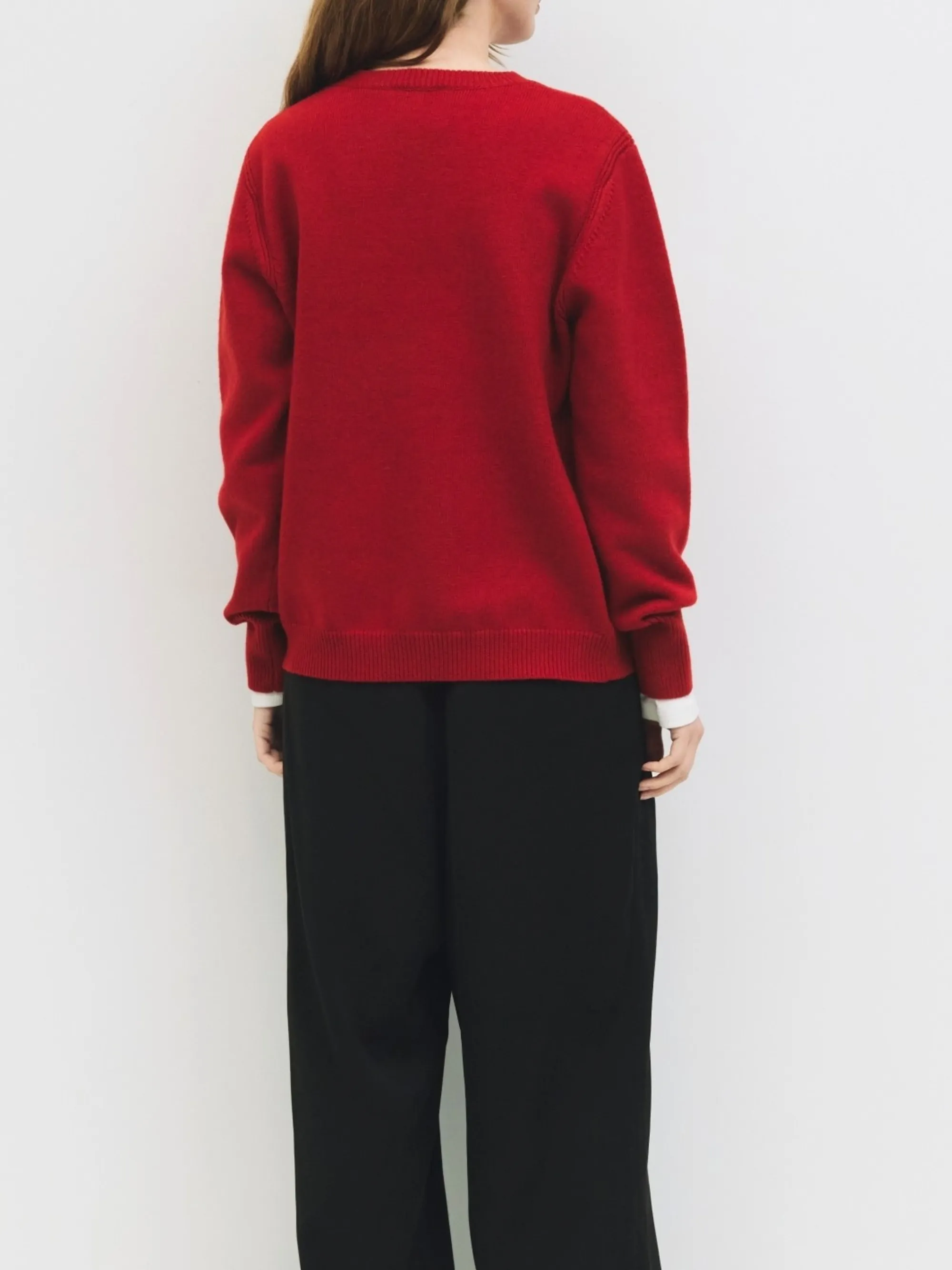 Conrad Sweater | Red sold by CoutuKitsch product image thumbnail 4