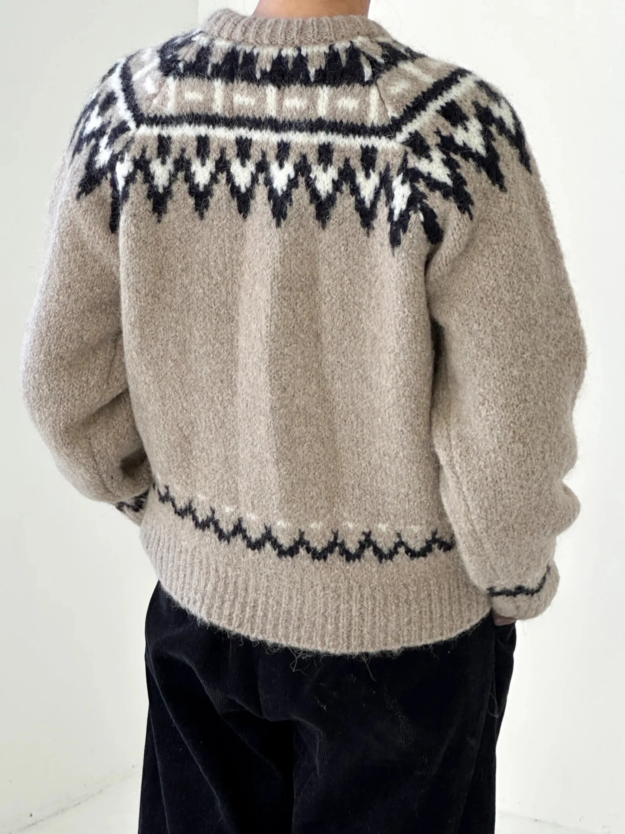 Alpaca Cabin Cardigan | Beige sold by CoutuKitsch product image thumbnail 4