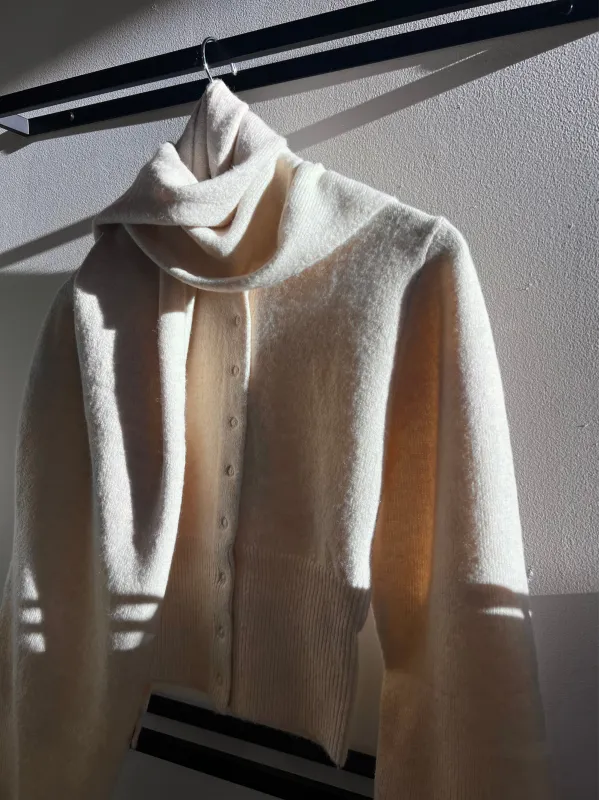 Pia Knit Cardigan w/ Scarf sold by CoutuKitsch