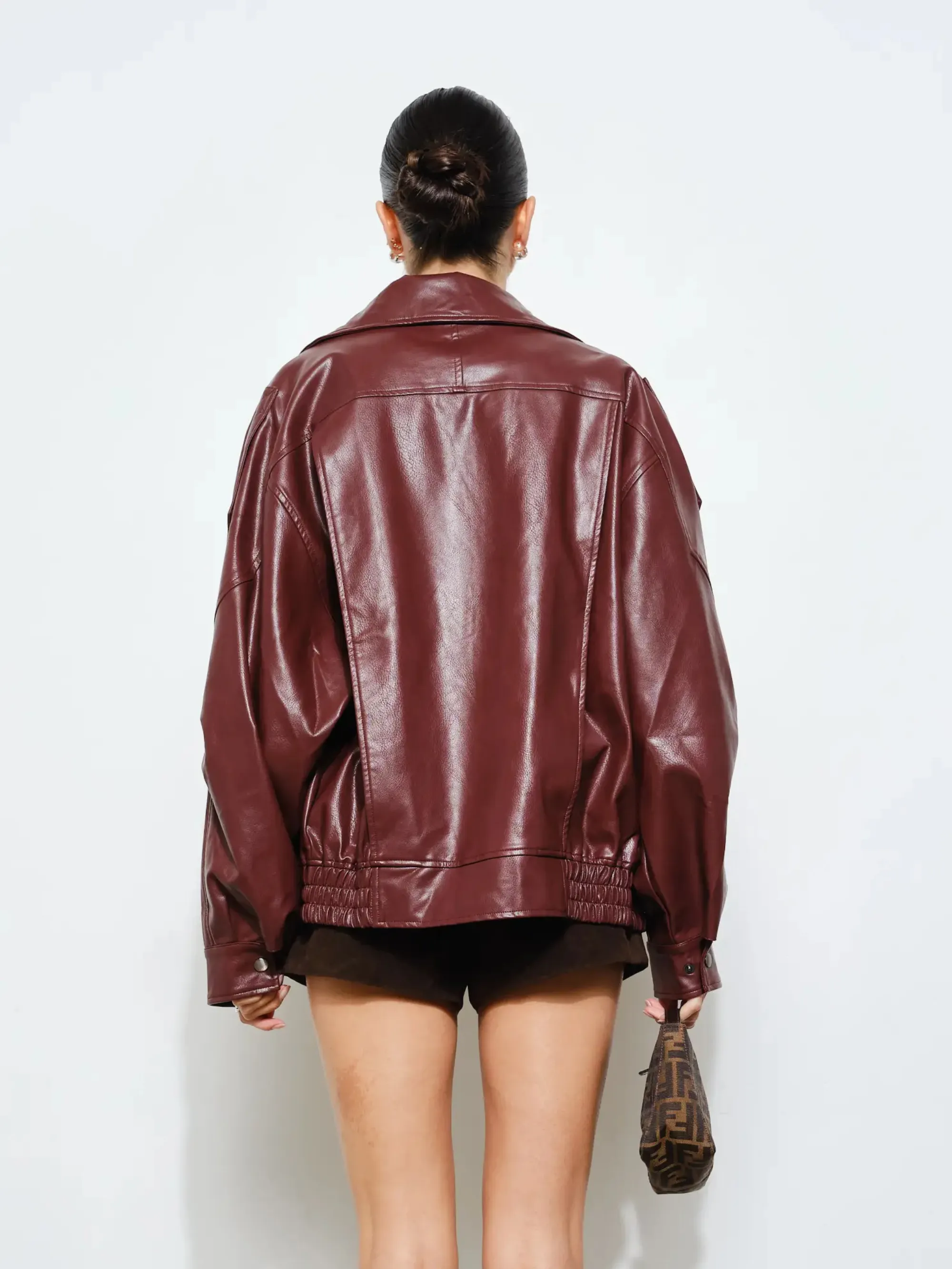 Perry Faux Leather Bomber sold by CoutuKitsch product image thumbnail 3