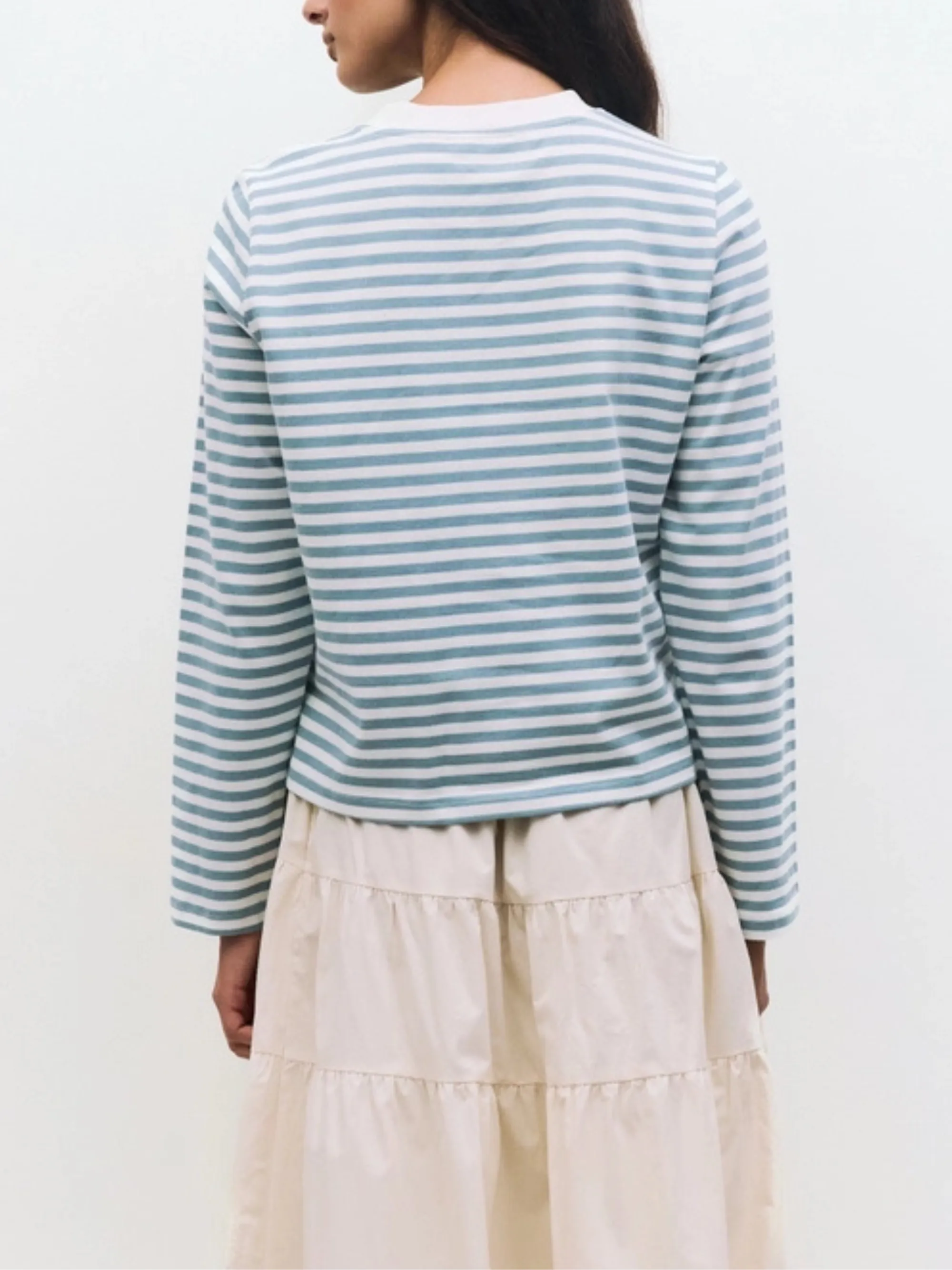 Kathleen Top | Blue Cream sold by CoutuKitsch product image thumbnail 4