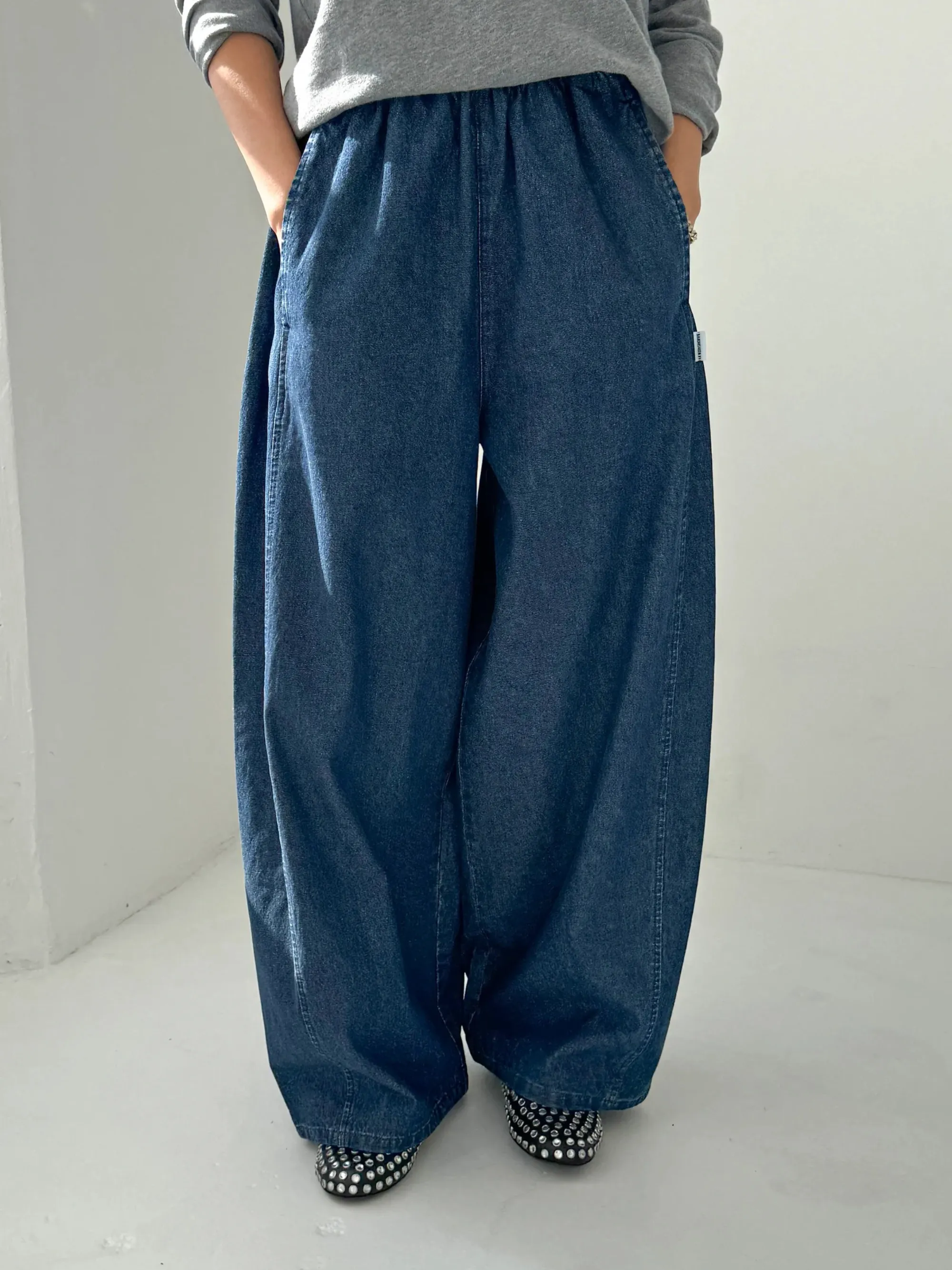 Parachute Pants | Blue Denim sold by CoutuKitsch product image thumbnail 2