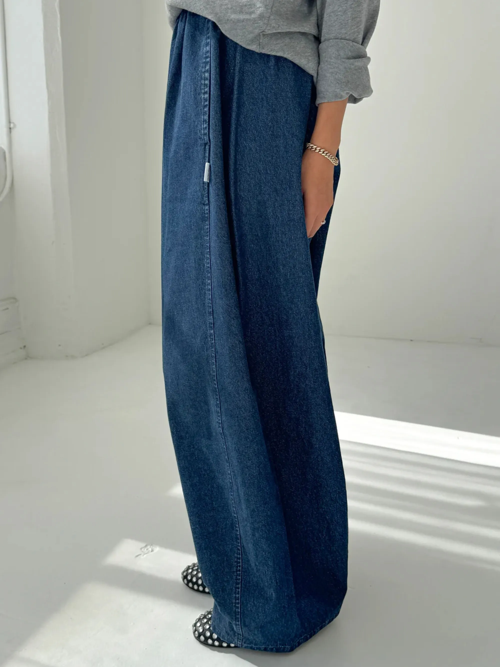 Parachute Pants | Blue Denim sold by CoutuKitsch product image thumbnail 3