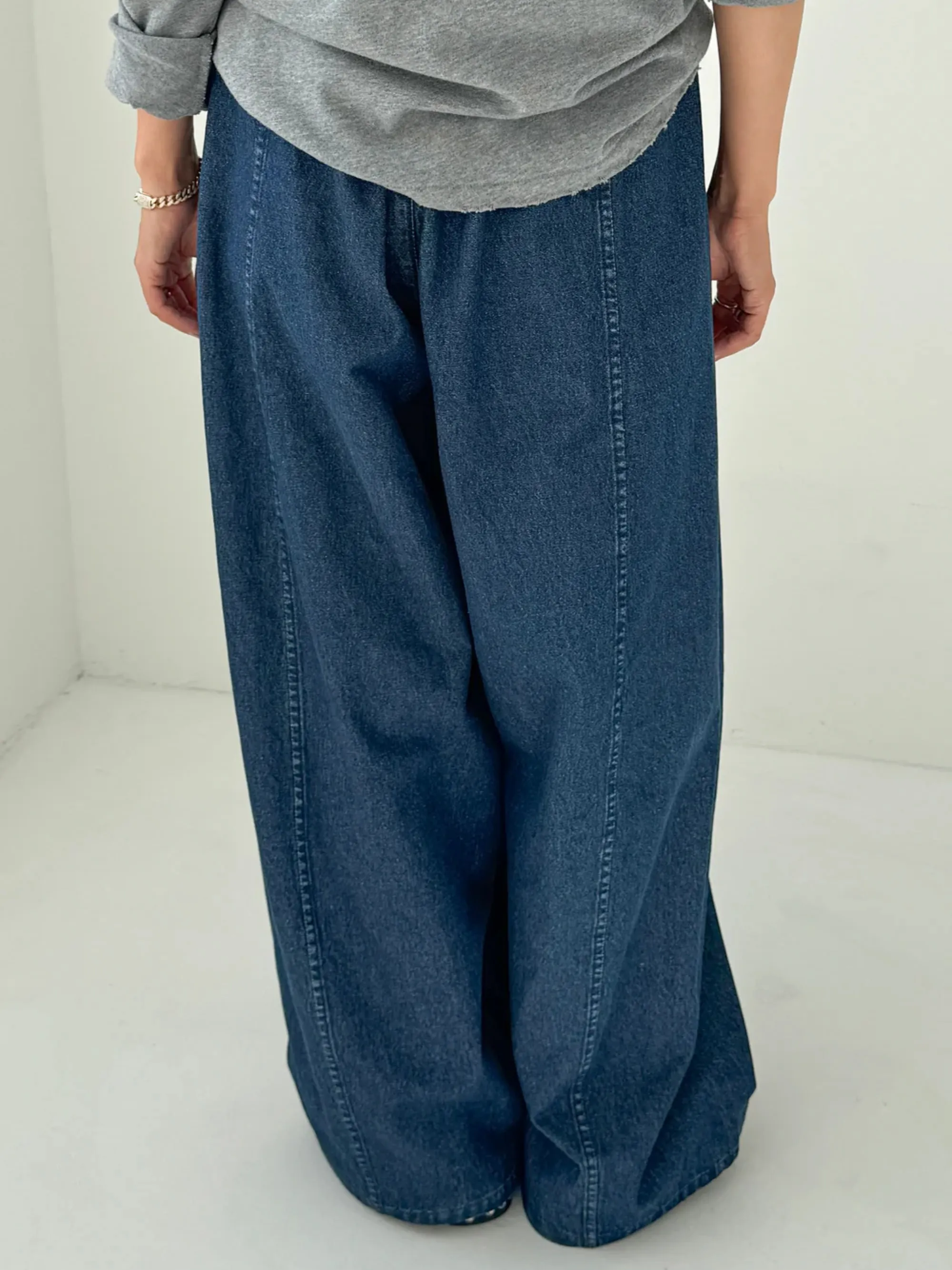 Parachute Pants | Blue Denim sold by CoutuKitsch product image thumbnail 4