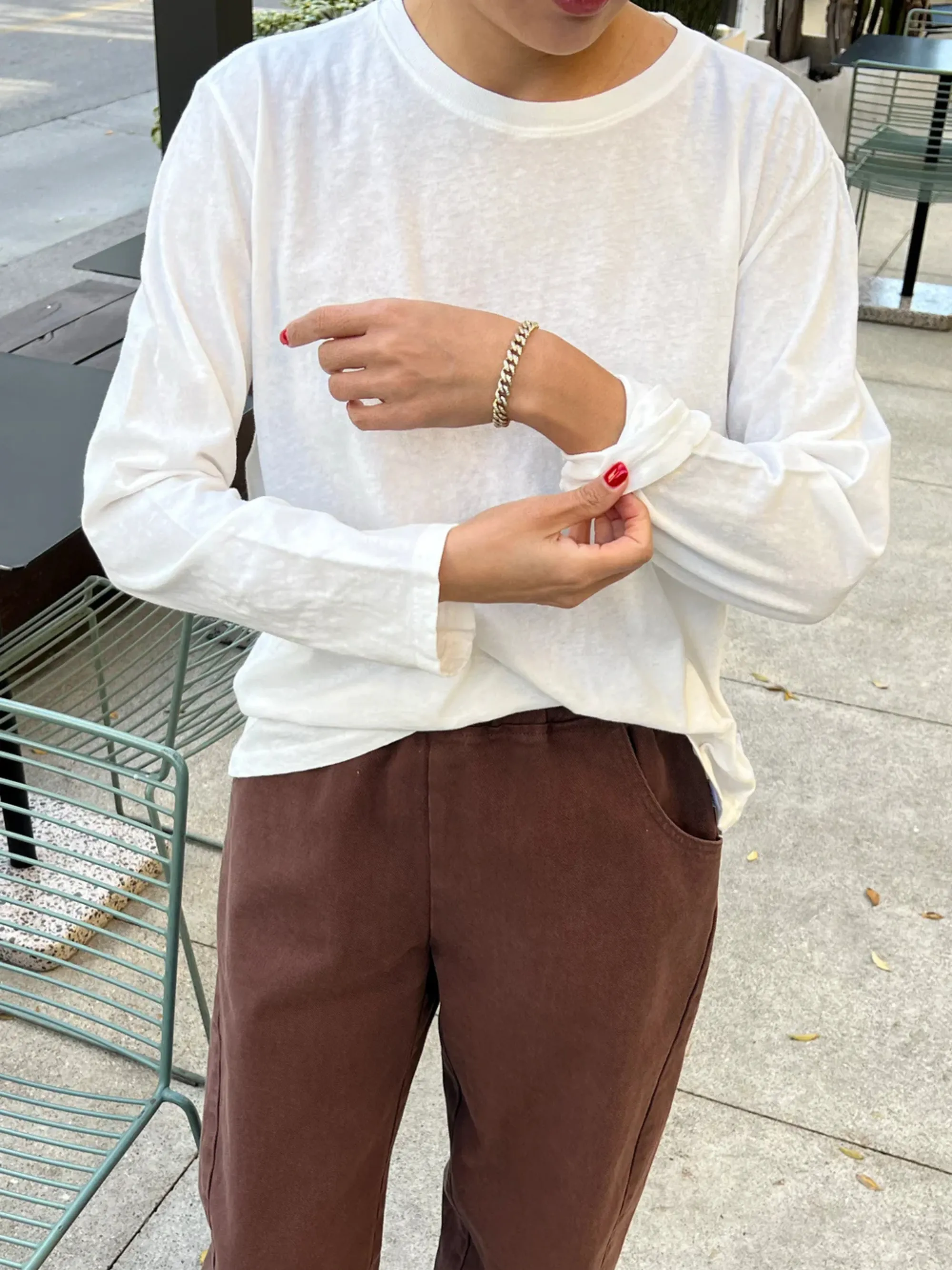 Foundation Long Sleeve Tee | Vintage White sold by CoutuKitsch product image thumbnail 5