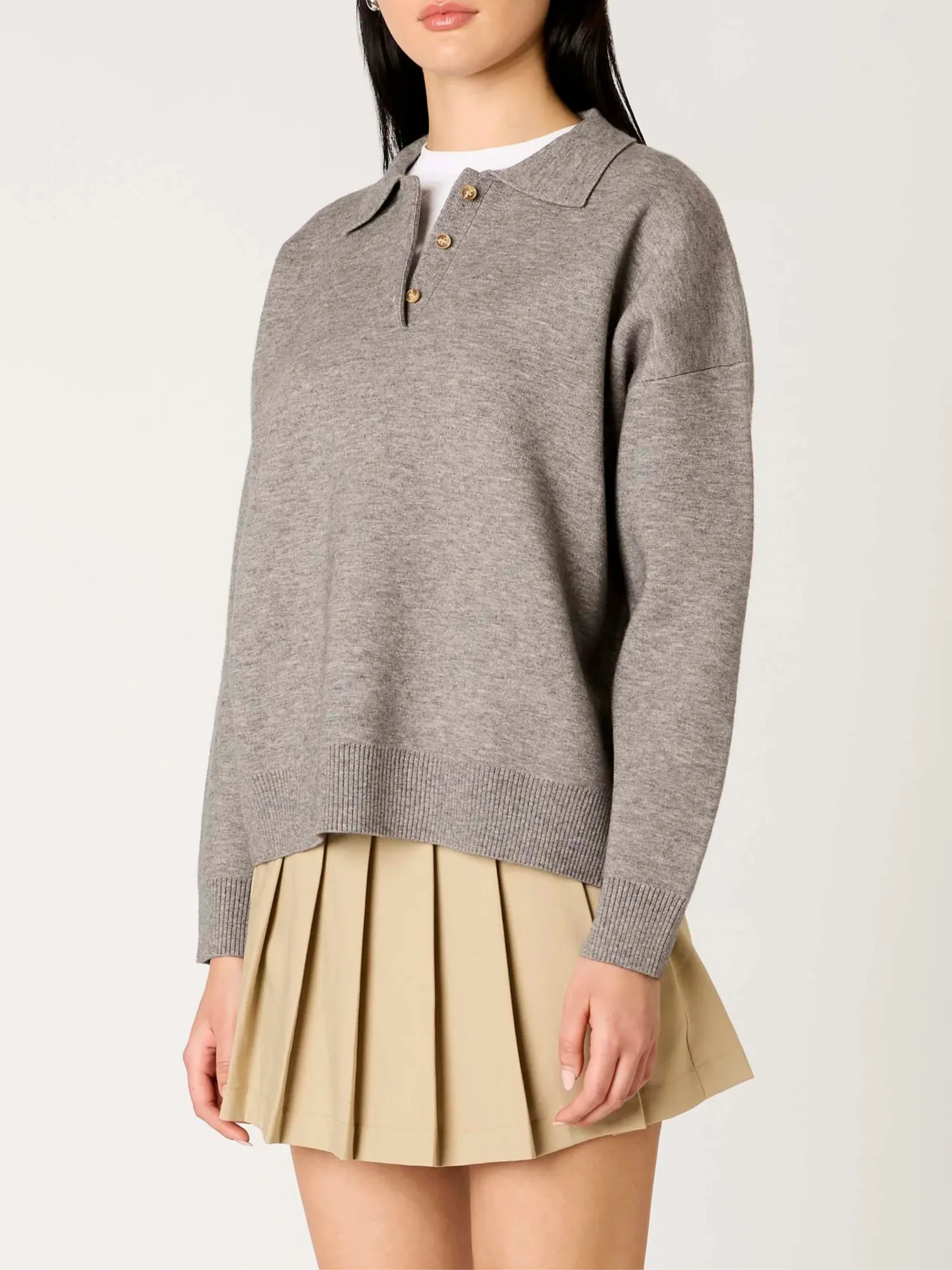 Marlowe Sweater | Heather Grey sold by CoutuKitsch product image thumbnail 2