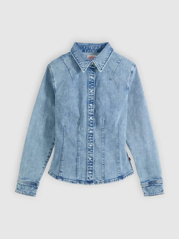 Denim Shaped Shirt Dust Stone made by Levi's