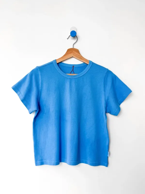 The Little Boy Tee Coastal Blue made by Le Bon Shoppe
