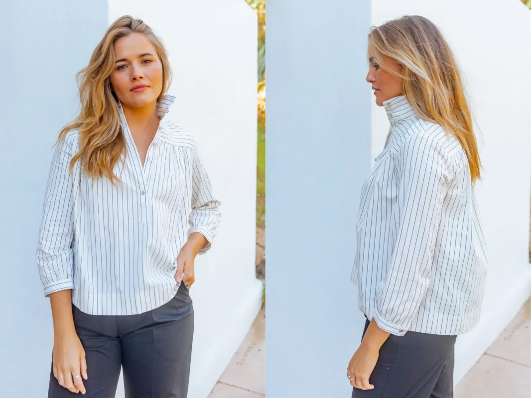 High-Collar Blouse sold by Horses Atelier