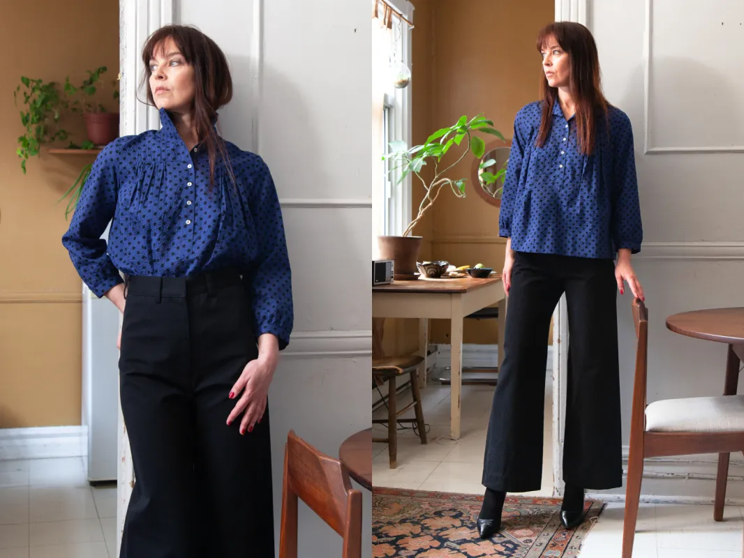 High-Collar Blouse sold by Horses Atelier