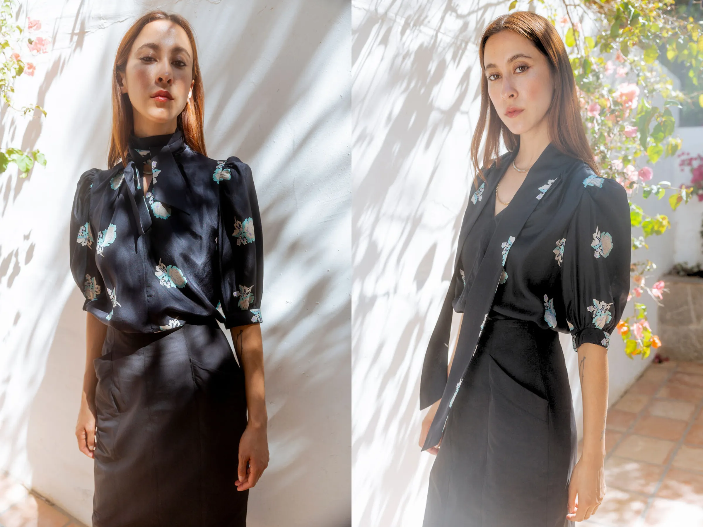 Anjelica Tie Blouse sold by Horses Atelier product image thumbnail 3